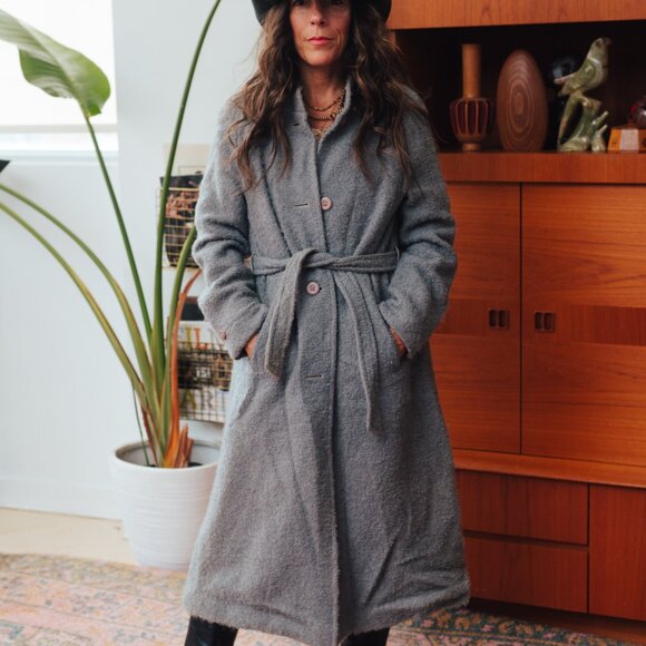 Vintage Wool Wrap Coat by Niccolini - Picture 9 of 10